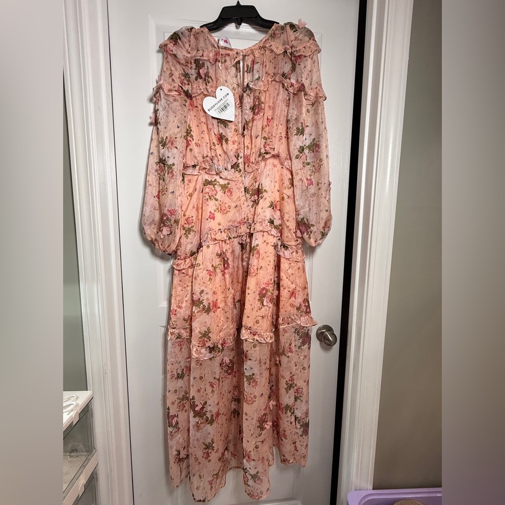 Buddy Love Pink Floral Kids Dress